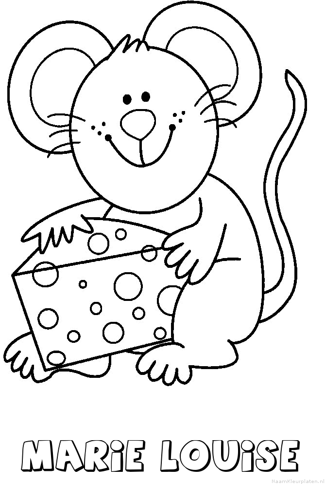 Marie louise muis kaas kleurplaat